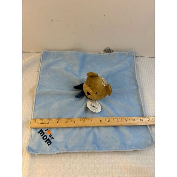 Carters infant blankie blue bear rattle new 14x14 replacement - Picture 8 of 9